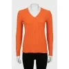 V-neck cashmere sweater