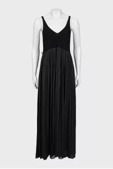 Maxi sundress with knitted top