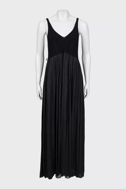 Maxi sundress with knitted top