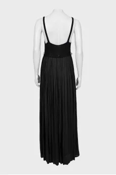 Maxi sundress with knitted top