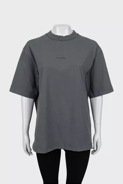 Gray oversized T-shirt