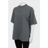 Gray oversized T-shirt