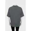 Gray oversized T-shirt