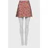Mini skirt in floral print