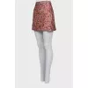 Mini skirt in floral print