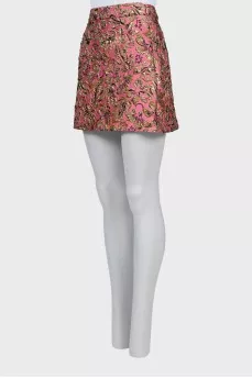Mini skirt in floral print
