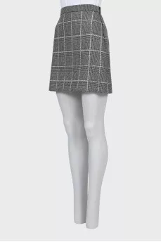 Wool skirt decorated with rhinestones