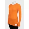 Orange ribbed long sleeve