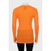 Orange ribbed long sleeve