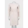 Tie back fitted dress