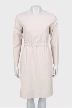 Tie back fitted dress