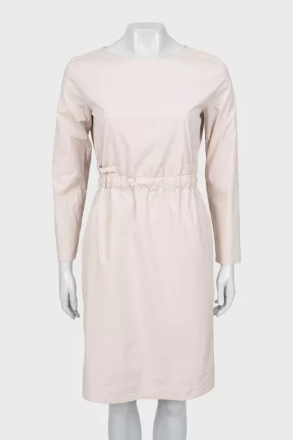 Tie back fitted dress