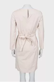 Tie back fitted dress