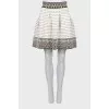 Fitted skirt with lurex