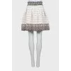 Fitted skirt with lurex