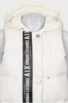 Quilted vest with gold buttons