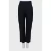 Wool and silk trousers with arrows