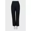 Wool and silk trousers with arrows