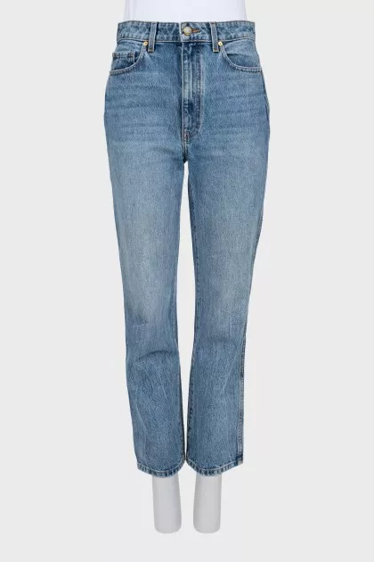 Light blue straight fit jeans