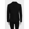 Black double-breasted jacket