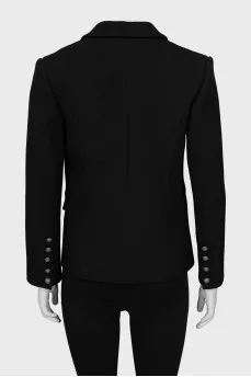Black double-breasted jacket