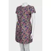 Slim fit dress in floral print