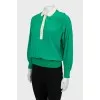 Two-tone loose fit blouse