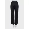Silk trousers with elastic