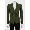 Fitted jacket with silver buttons