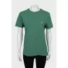 Green T-shirt with pocket