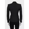 Slim fit jacket with gold buttons