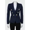 Blue fitted jacket