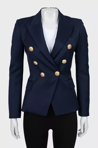 Blue fitted jacket