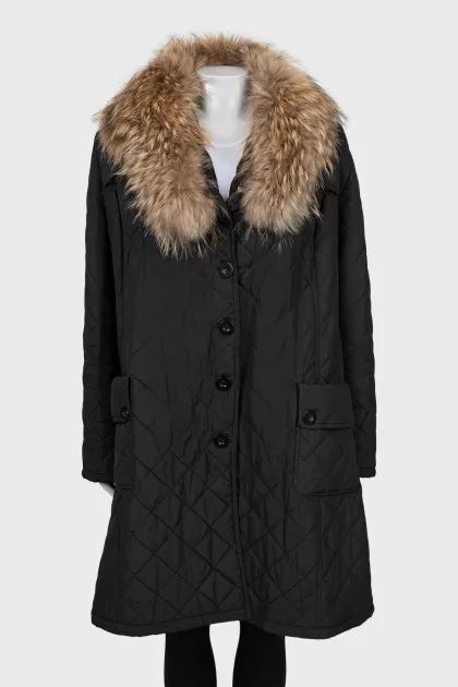 Fucking jacket with removable fur