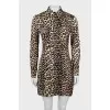 Animal print bodycon dress