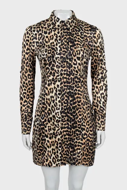 Animal print bodycon dress