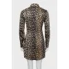 Animal print bodycon dress