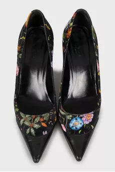 Floral stiletto heels