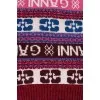 Scarf in branded print with tag