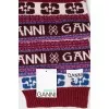 Scarf in branded print with tag