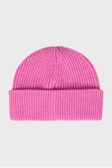 Pink hat with tag