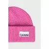 Knitted hat with tag