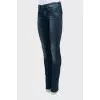 Skinny jeans with skull back