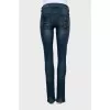 Skinny jeans with skull back