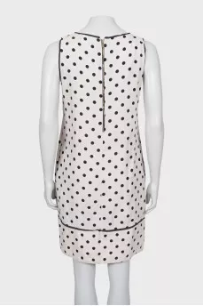 A-line dress with polka dots
