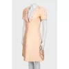 Fitted dress with tag