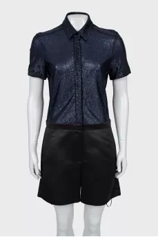 Shiny jumpsuit with tag