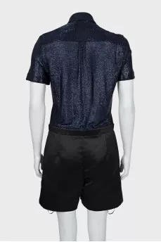 Shiny jumpsuit with tag