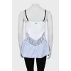Relaxed tank top with tag