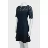 Guipure dress with short sleeves